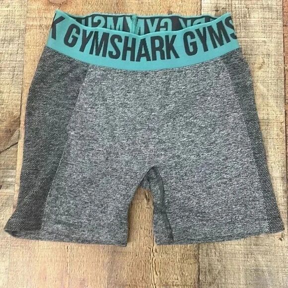 Gymshark Heather Gray Seamless Compression Shorts Women’s Size S Stretch Gym - Picture 1 of 5